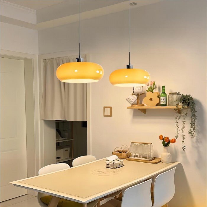 Noordse Retro Bauhaus glazen hanglamp HL116