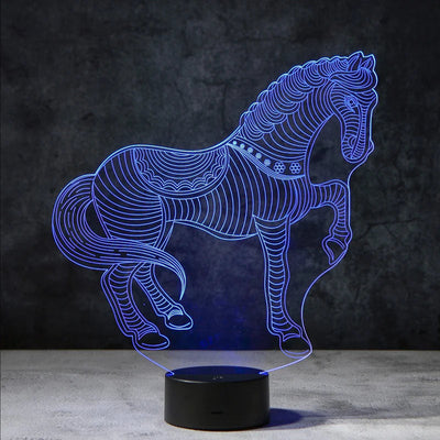 LuminousX 3D Paard Lamp | incl. 7 Kleuren Modus!