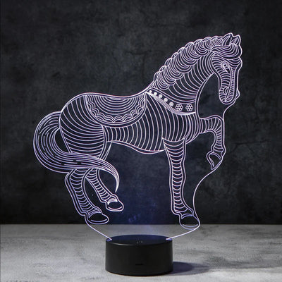 LuminousX 3D Paard Lamp | incl. 7 Kleuren Modus!