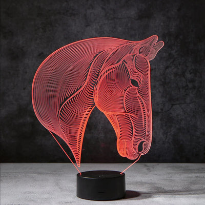 LuminousX 3D Paard Lamp | incl. 7 Kleuren Modus!